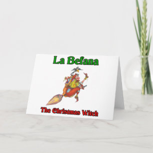 Cartes Pour Fêtes Annuelles La Befana La Sorcière De Noël..
