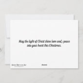 Cartes Pour Fêtes Annuelles La Bible de Jésus aux chickadees Noël chrétien (Dos)