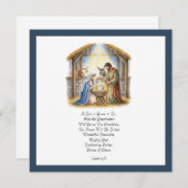 Cartes Pour Fêtes Annuelles La Bible Gloire Religieuse À Dieu Noël chrétien (Devant / Derrière)