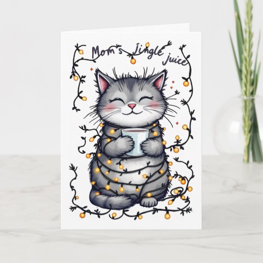 Cartes Pour Fêtes Annuelles La boisson de Noël de maman (Devant)