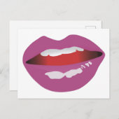 Cartes Pour Fêtes Annuelles La Bouche (Devant / Derrière)