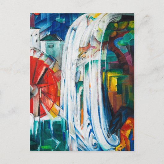 Cartes Pour Fêtes Annuelles La broyeuse de Franz Marc (Devant)