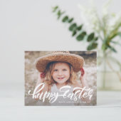 Cartes Pour Fêtes Annuelles La calligraphie moderne superpose une joyeuse phot (Debout devant)