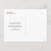 Cartes Pour Fêtes Annuelles La calligraphie moderne superpose une joyeuse phot (Dos)