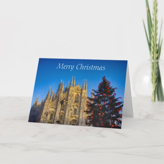 Cartes Pour Fêtes Annuelles La cathédrale à Noël (Devant)