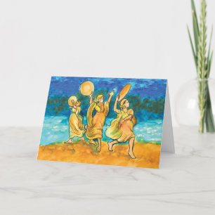 Cartes Pour Fêtes Annuelles La chanson de Miriam de la mer