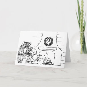 Cartes Pour Fêtes Annuelles La cheminée