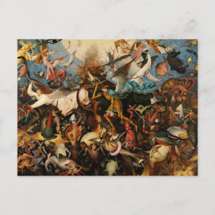 Cartes Pour Fêtes Annuelles La chute des anges rebelles par Pieter Bruegel