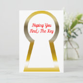 Cartes Pour Fêtes Annuelles La clé de Noël (Debout devant)