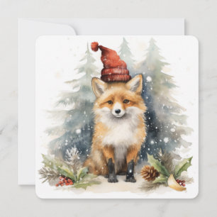 Cartes Pour Fêtes Annuelles La collection Woodlawn : Renard de Noël
