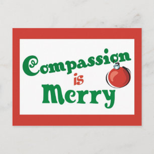 Cartes Pour Fêtes Annuelles La compassion est un joyeux Noël