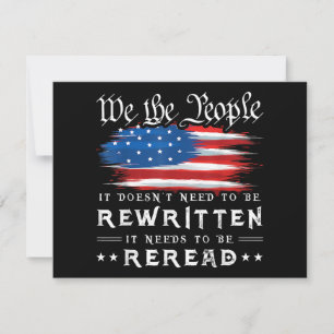 Cartes Pour Fêtes Annuelles La Constitution américaine du drapeau doit être re