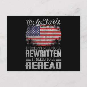 Cartes Pour Fêtes Annuelles La Constitution américaine du drapeau doit être re