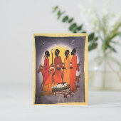 Cartes Pour Fêtes Annuelles La crèche de Noël africaine (Debout devant)