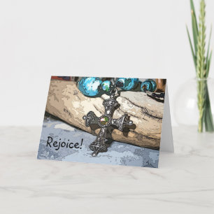 Cartes Pour Fêtes Annuelles La croix bleue se réjouissent