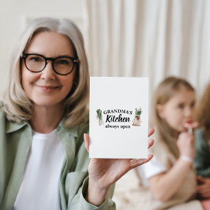 Cartes Pour Fêtes Annuelles La cuisine moderne de grand-mère est toujours ouve