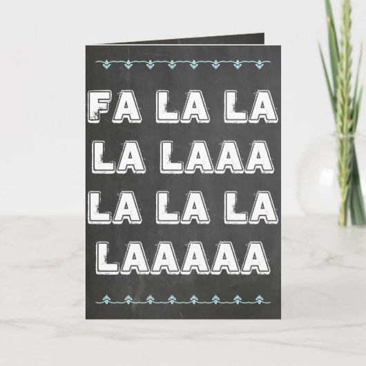 Cartes Pour Fêtes Annuelles La de La de fa (Devant)