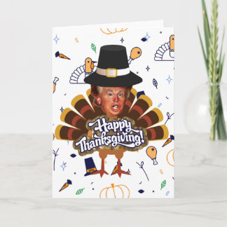 Cartes Pour Fêtes Annuelles "la dinde trump