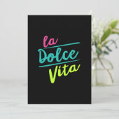 Cartes Pour Fêtes Annuelles La Dolce Vita (Debout devant)