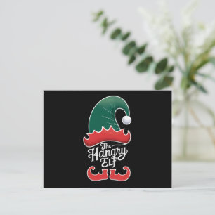 Cartes Pour Fêtes Annuelles La famille de l'elfe affamé groupe de Noël apparié
