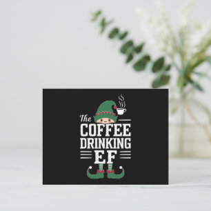 Cartes Pour Fêtes Annuelles La famille de lutins buveurs de café assortis de N
