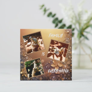 Cartes Pour Fêtes Annuelles La Famille rose Gold Meerkat Est Tout,