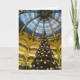 Cartes Pour Fêtes Annuelles La Fayette de Galeries à Noël, Paris, France