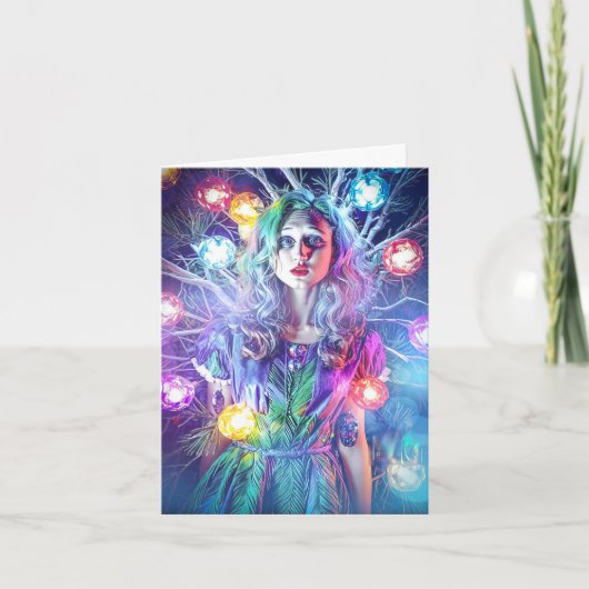 Cartes Pour Fêtes Annuelles La fée de Noël (Devant)