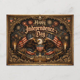Cartes Pour Fêtes Annuelles La fête de l'Indépendance Americaine Gothique