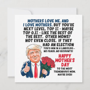 Cartes Pour Fêtes Annuelles La fête des mères Donald Trump