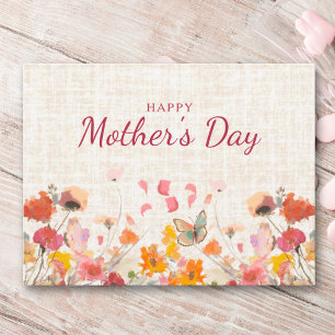 Cartes Pour Fêtes Annuelles La fête des mères pour grand-mère Élégant jardin f