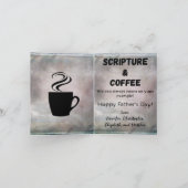 Cartes Pour Fêtes Annuelles La Fête des Pères Café & Écriture Rustique Toscan  (Intérieur)