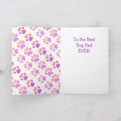 Cartes Pour Fêtes Annuelles La fête des pères Dog Papa (Intérieur)