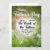 Cartes Pour Fêtes Annuelles La Fête des Pères Religieuse Chrétienne Malachie 4 (Devant / Derrière)