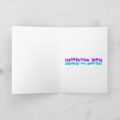 Cartes Pour Fêtes Annuelles La fille batteur de Peace On Earth (Intérieur)