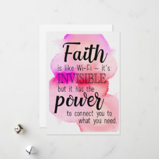 Cartes Pour Fêtes Annuelles La foi est comme le Wi-Fi
