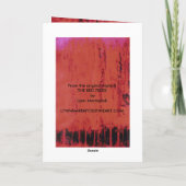 Cartes Pour Fêtes Annuelles La forêt rouge #2 (Dos)