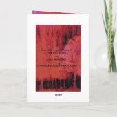 Cartes Pour Fêtes Annuelles La forêt rouge #3 (Dos)