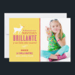 Cartes Pour Fêtes Annuelles La Foto de Brillante Deseos de la Navidad Tarjeta<br><div class="desc">Tipografía "nuevo d'elegante de rojas y de puntas de las de Rudolph de silueta d'una d'ofrece de Navidad de vibrante du moderna y de Tarjeta de la foto d'año de feliz de l'ONU de Feliz Navidad y d'una de le deseamos", puede de Se de que de texto d'EL de y...</div>