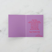 Cartes Pour Fêtes Annuelles La Girafe de la Saint-Valentin (Intérieur)