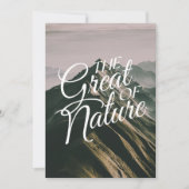 Cartes Pour Fêtes Annuelles la grande nature (Devant)