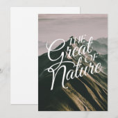 Cartes Pour Fêtes Annuelles la grande nature (Devant / Derrière)