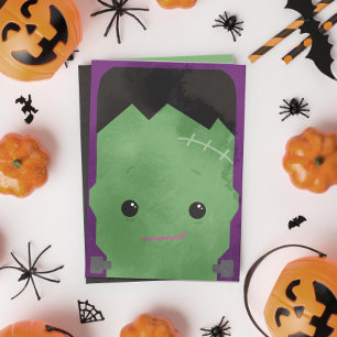 Cartes Pour Fêtes Annuelles La Halloween du monstre de Frankenstein