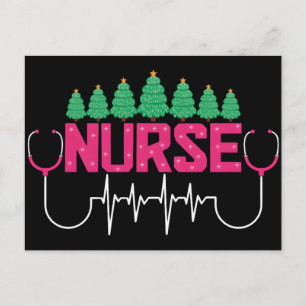 Cartes Pour Fêtes Annuelles La infirmière préférée du Père Noël Professionnel