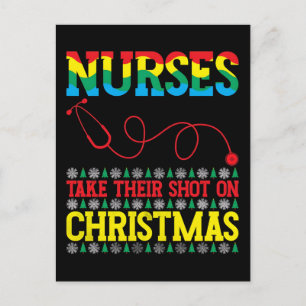 Cartes Pour Fêtes Annuelles La infirmière préférée du Père Noël Professionnel