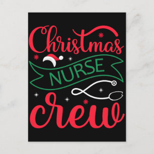 Cartes Pour Fêtes Annuelles La infirmière préférée du Père Noël Professionnel