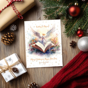 Cartes Pour Fêtes Annuelles La lecture est une conception de flocon de neige m