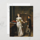 Cartes Pour Fêtes Annuelles La lettre de Valentine (Devant / Derrière)