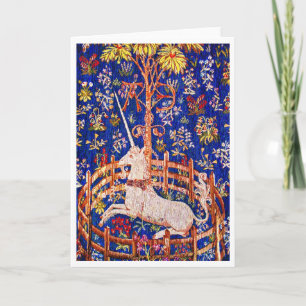 Cartes Pour Fêtes Annuelles "La licorne en captivité"