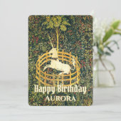 Cartes Pour Fêtes Annuelles La licorne en captivité Imaginaire médiéval Annive (Debout devant)